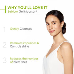 Bioderma Sebium Moussant Purifying Cleansing Foaming Gel, 45ml