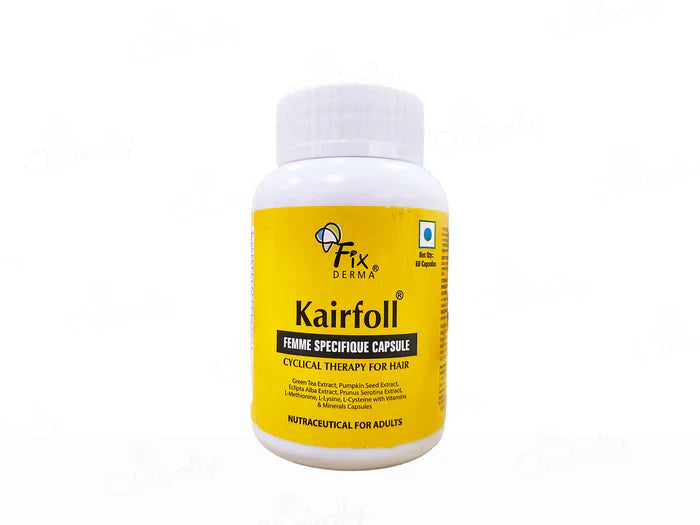 Fixderma Kairfoll Femme Specifique Capsule Cyclical Therapy For Hair 60 Capsule