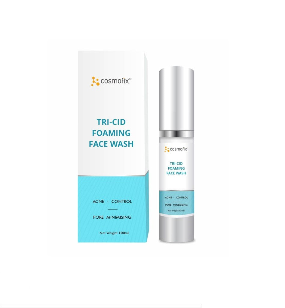Cosmofix Tri-Cid Foaming Face Wash, 100ml