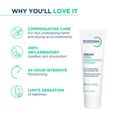 Bioderma Sebium Hydra Moisturiser, 40ml