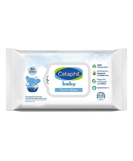 Cetaphil Baby Gentle Wipes (80 Wipes) pouch