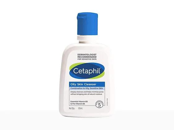 Cetaphil 125ml Gentle Face Wash for Oily and Sensitive Skin