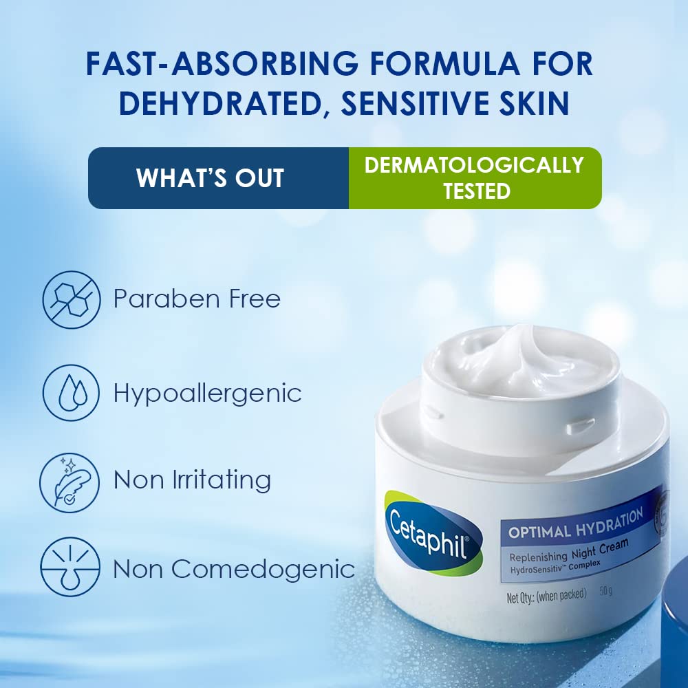 Cetaphil Optimal Hydration Replenishing Night Cream 50gm