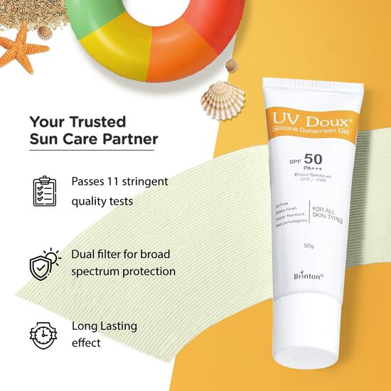 UV Doux Silicone Sunscreen Gel SPF 50, 50gm