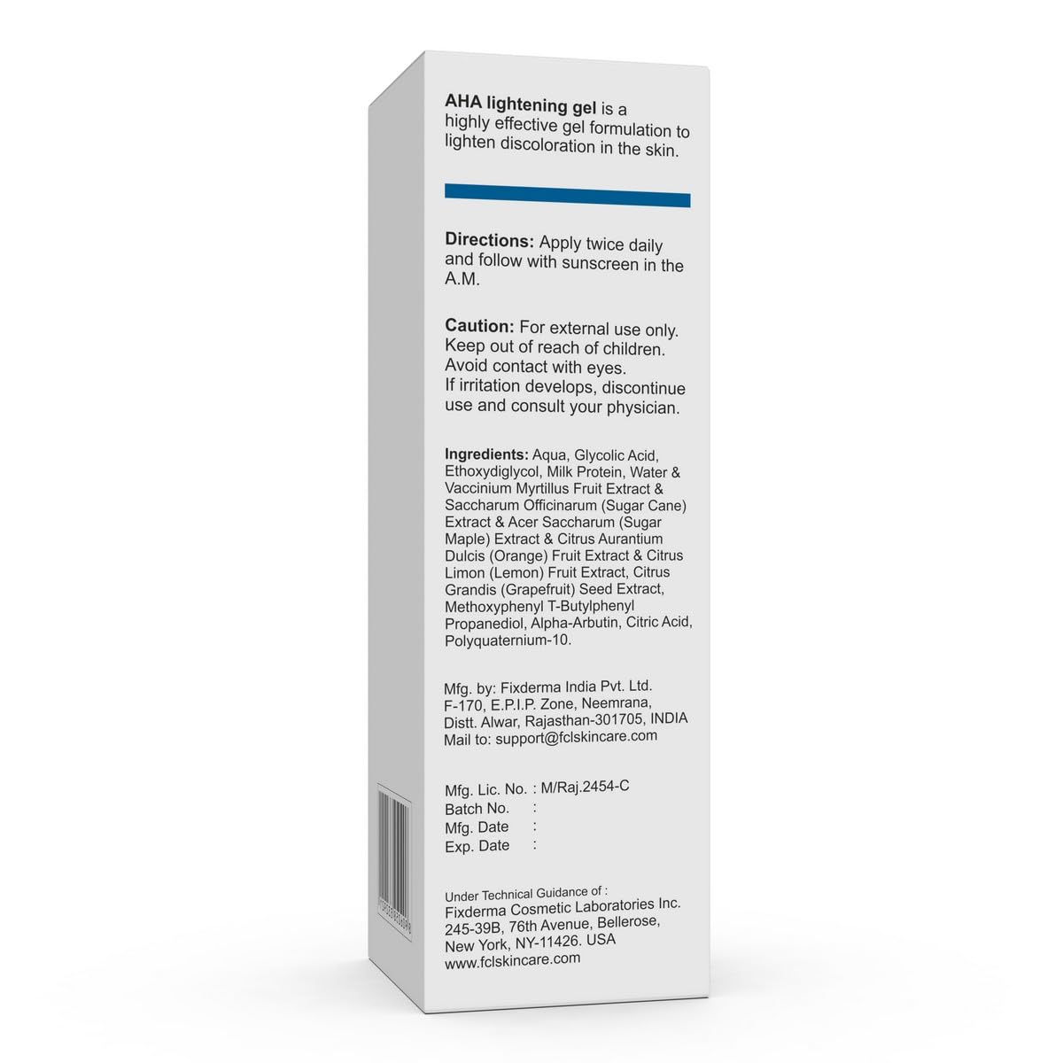 Fixderma Aha Lightening Gel 30ml