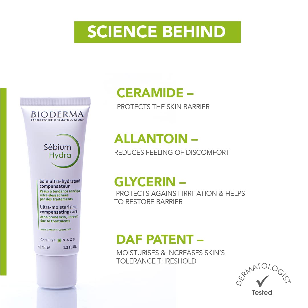 Bioderma Sebium Hydra Moisturiser, 40ml