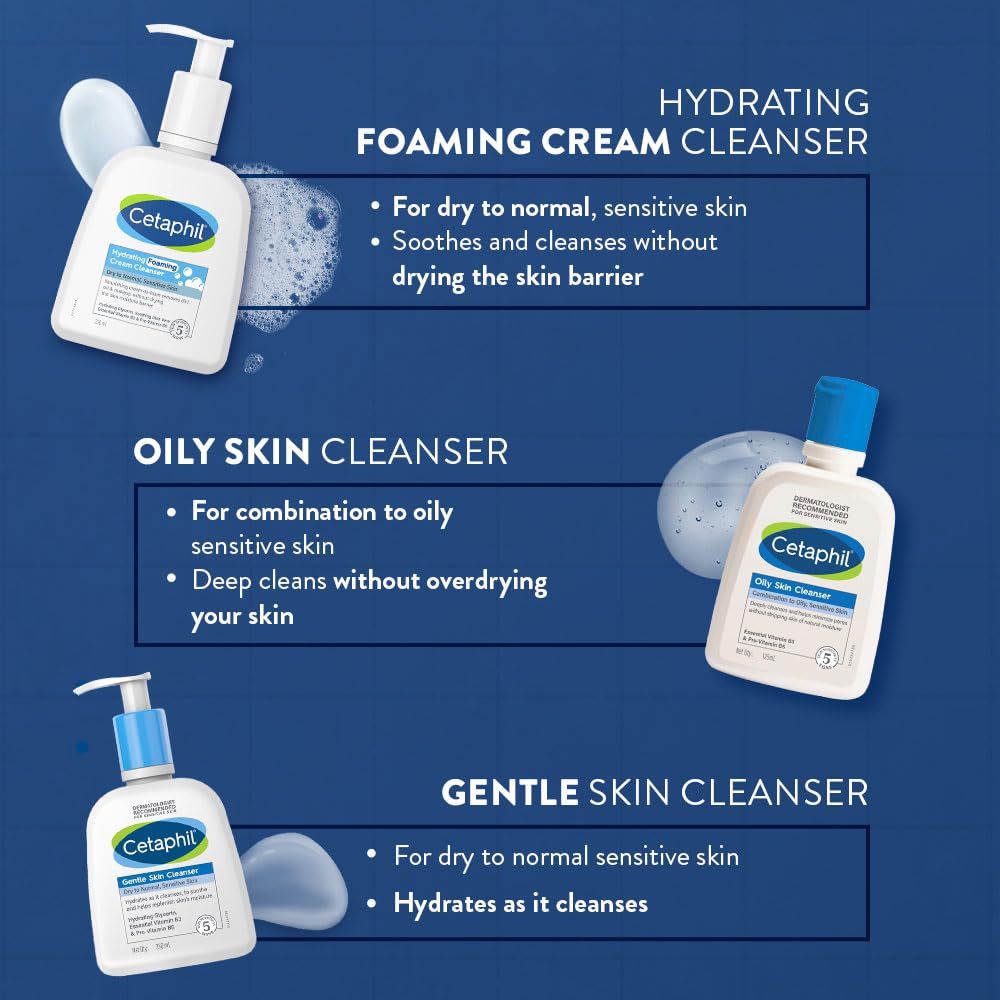 Cetaphil Hydrating foaming Cream Cleanser 236ml