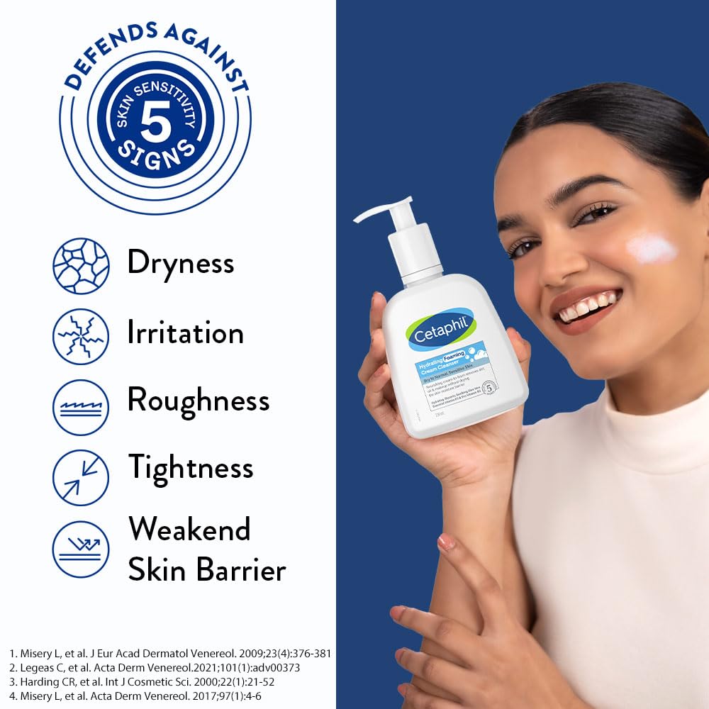 Cetaphil Hydrating foaming Cream Cleanser 236ml