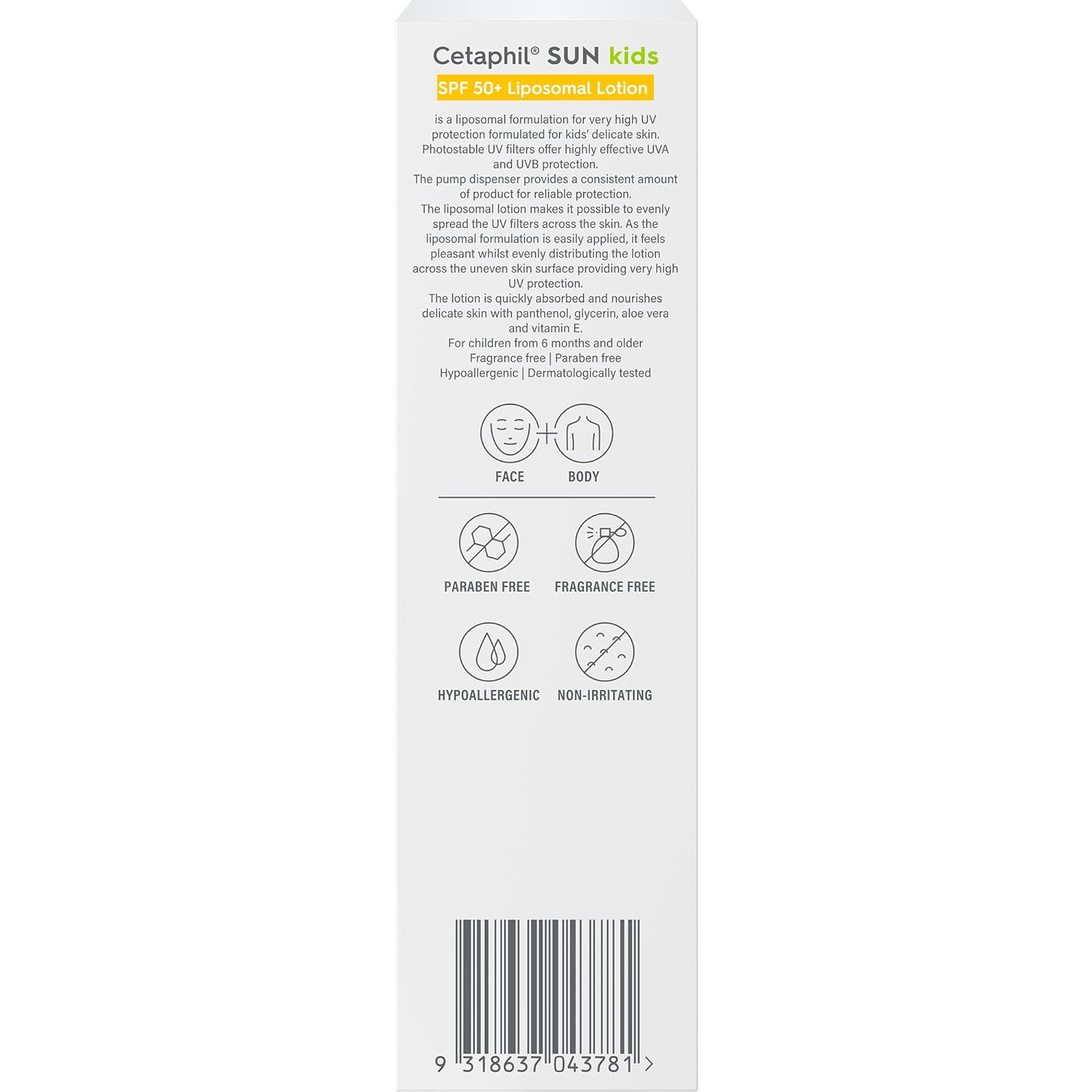 Cetaphil Sun Kids Liposomal Lotion SPF 50+ 150ml