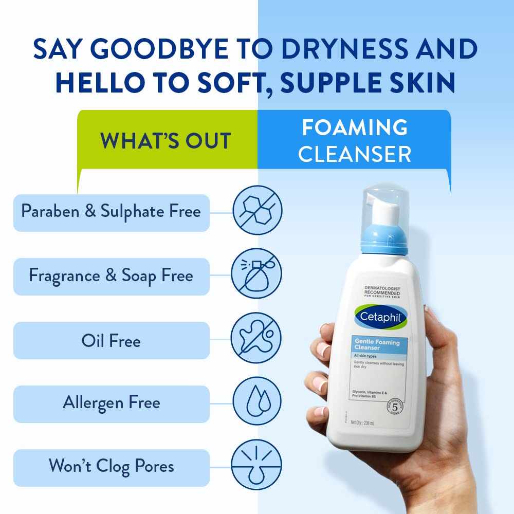 Cetaphil Gentle Foaming Cleanser 236ml