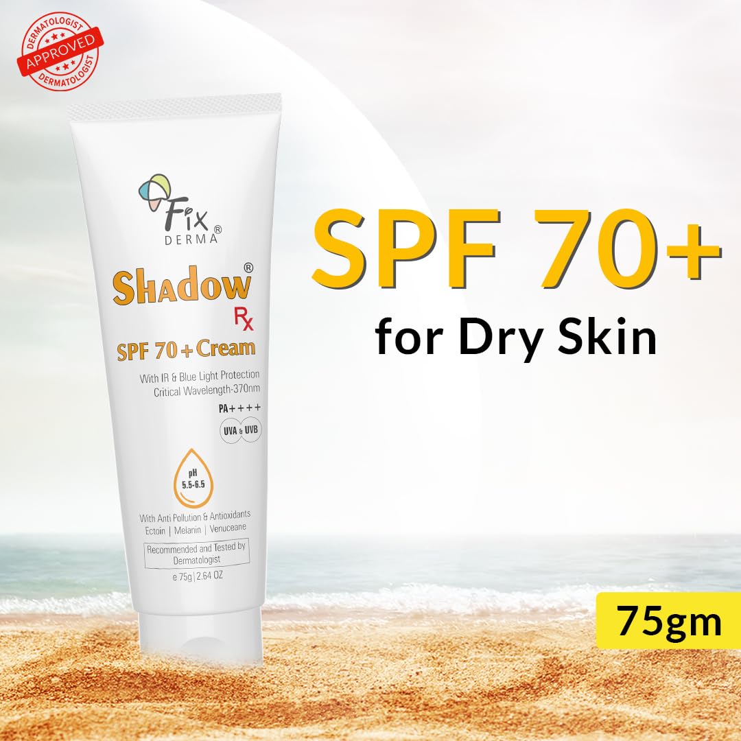 Fixderma Shadow SPF 70+ Cream, 75gm