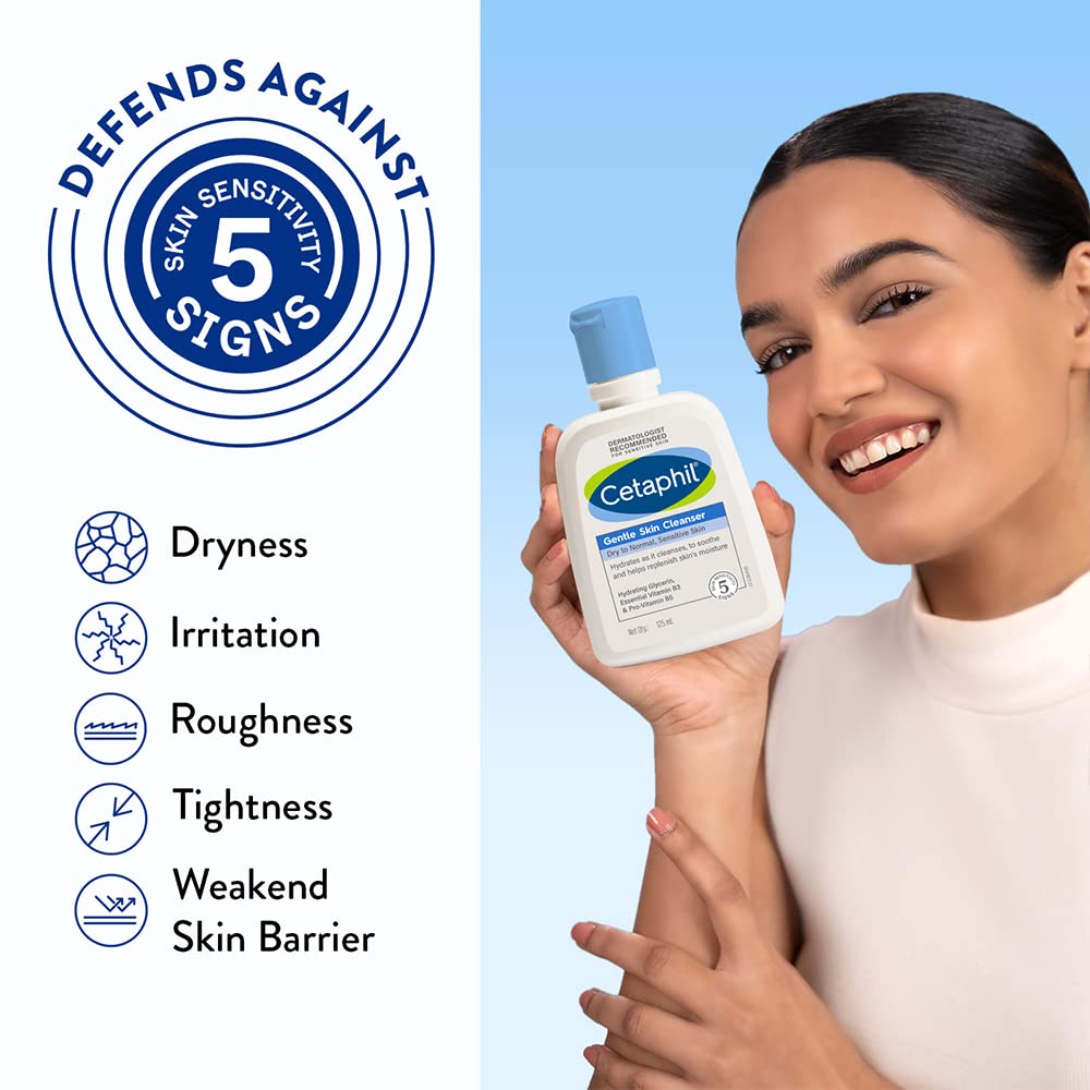 Cetaphil Moisturising Cream 80g and Gentle Skin Cleanser 125 ml Combo