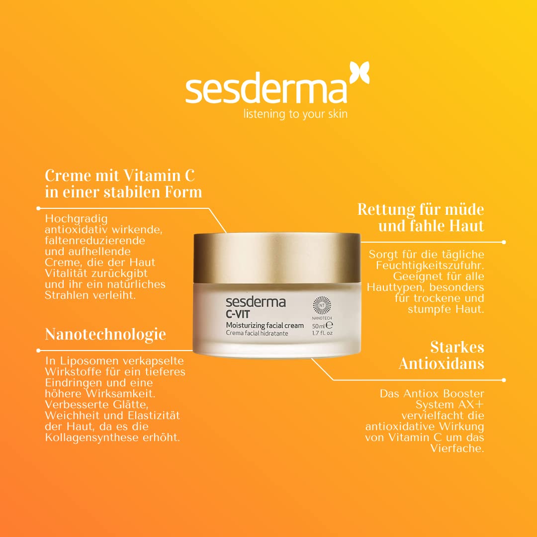 Sesderma C-Vit Moisturizing Facial Cream - 50ml