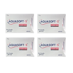 Aquasoft S Syndet Bar 75gm, Pack of 4