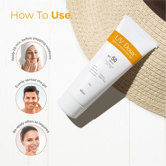 Uv Doux Silicone Sunscreen Face & Body gel SPF 50 100gm
