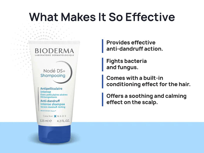 Bioderma Node DS+ Shampooing Anti Dandruff Intense Shampoo, 125ml