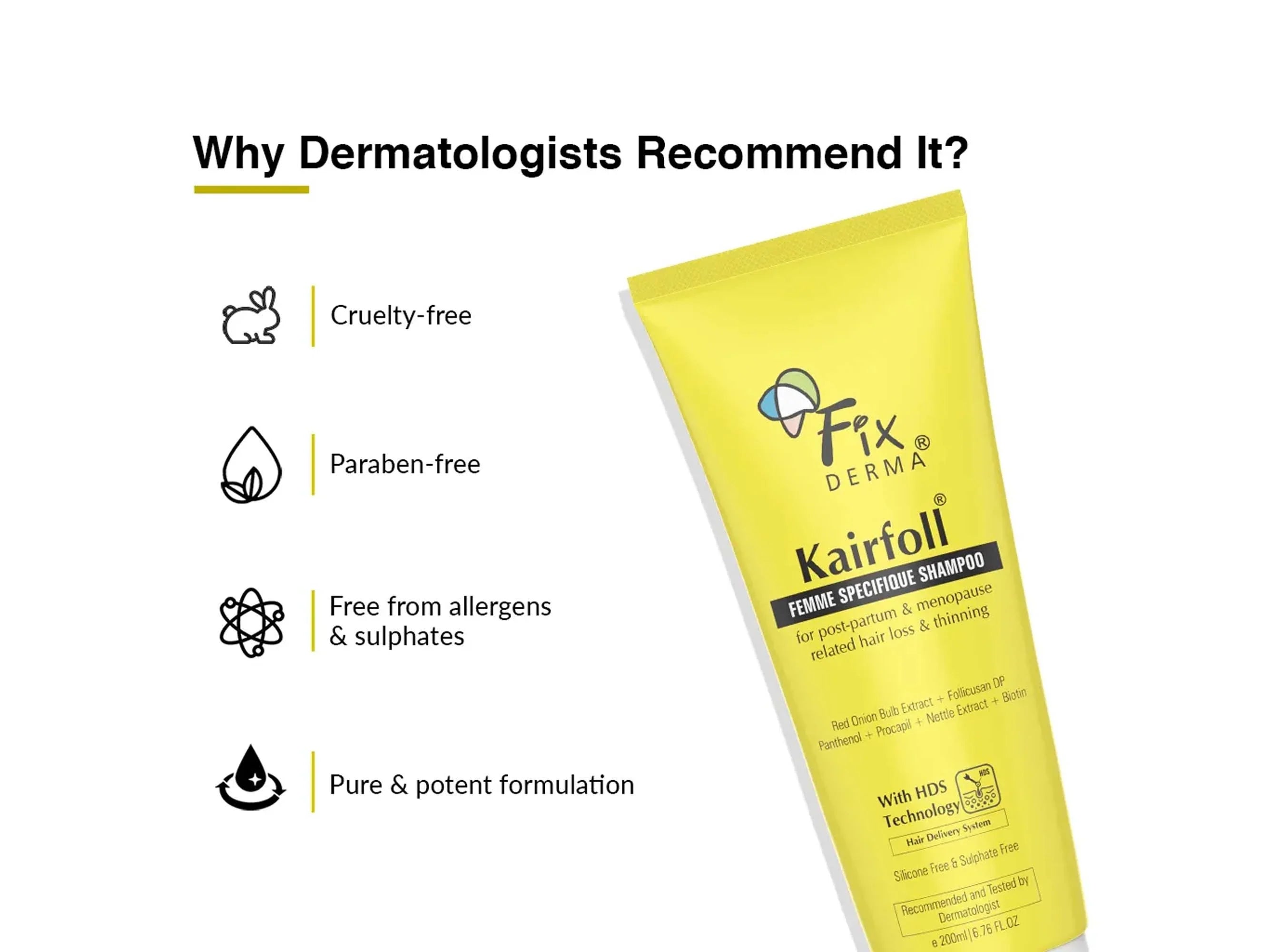 Fixderma Kairfoll Femme Specifique Shampoo 200ml