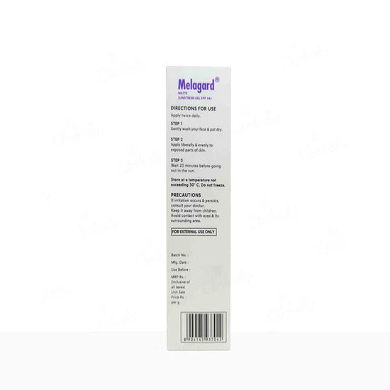 Melagard Matte Sunscreen Gel SPF 30+ 50gm