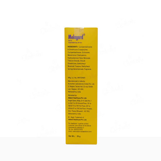 Melagard Matte Sunscreen Gel SPF 50+ 50gm
