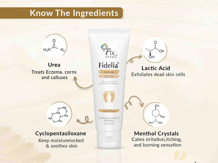 Fixderma Fidelia Foot Cream 75gm