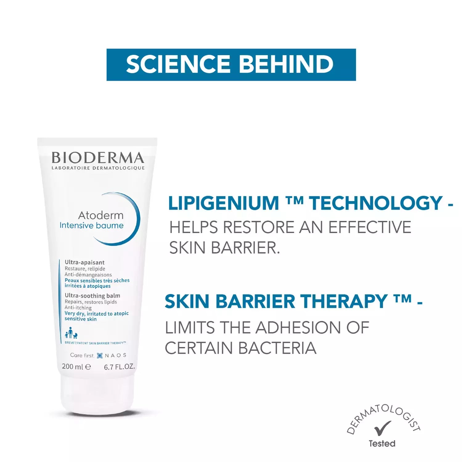 Bioderma Atoderm Intensive Baume Ultra Soothing Balm, 75ml
