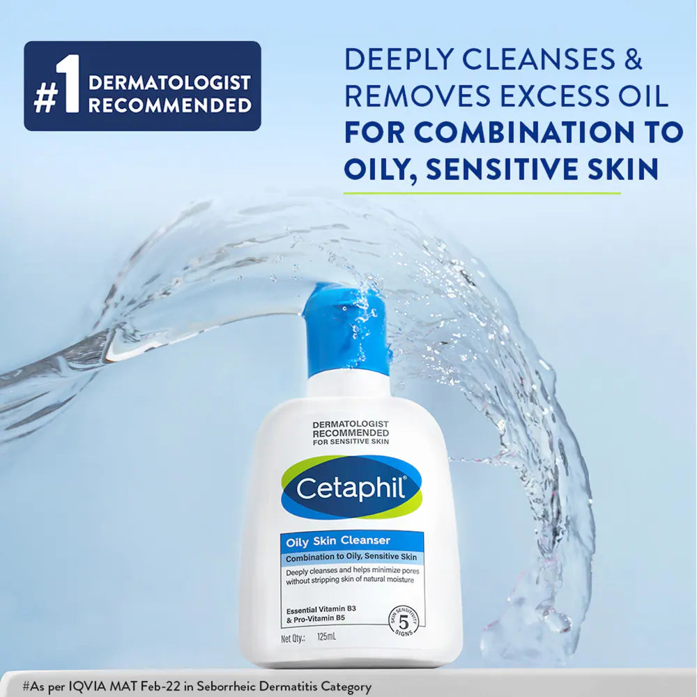 Cetaphil Moisturising Cream 80g and Gentle Skin Cleanser 125 ml Combo