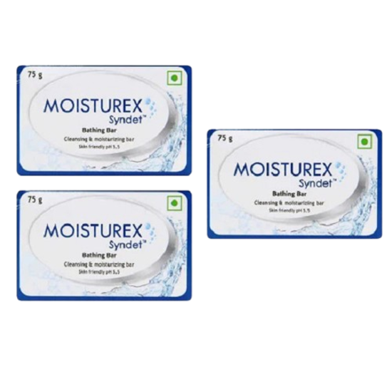 Moisturex Syndet Bathing Bar 75g, Pack of 3