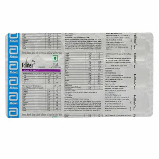 Follihair hair Tablets 30Tab, Strip