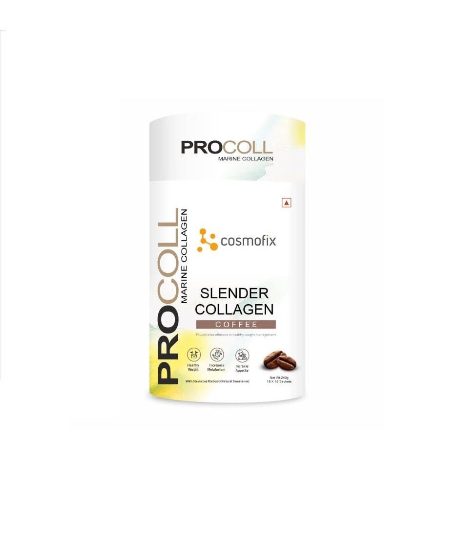 Cosmofix Procoll Slender Marine Collagen 15 x 16 gm - Coffee Flavour