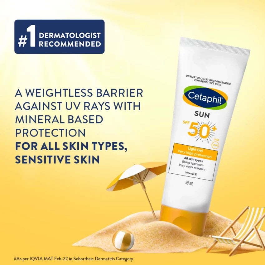 Cetaphil Sun SPF 50 Light Gel - Sensitive Skin 50 ml